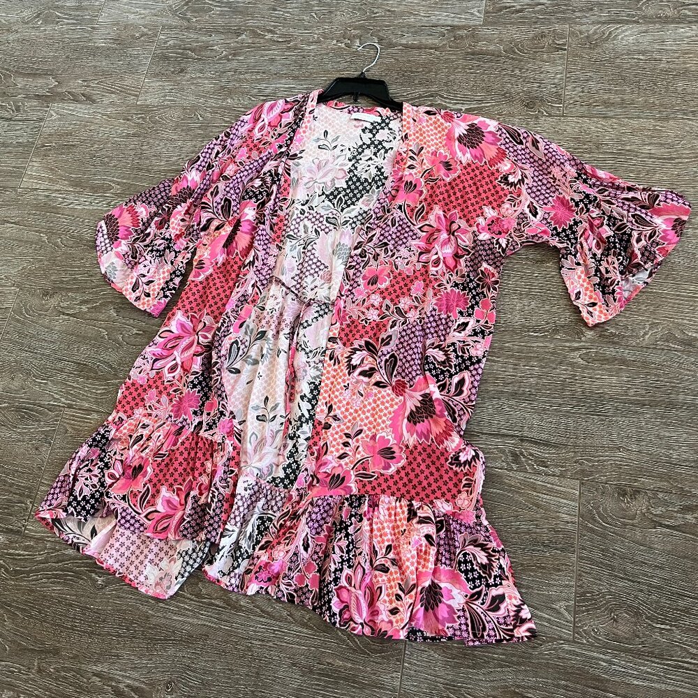 Johnny Was Valennis Ruffle Kimono Size L/XL - Picture 5 of 7